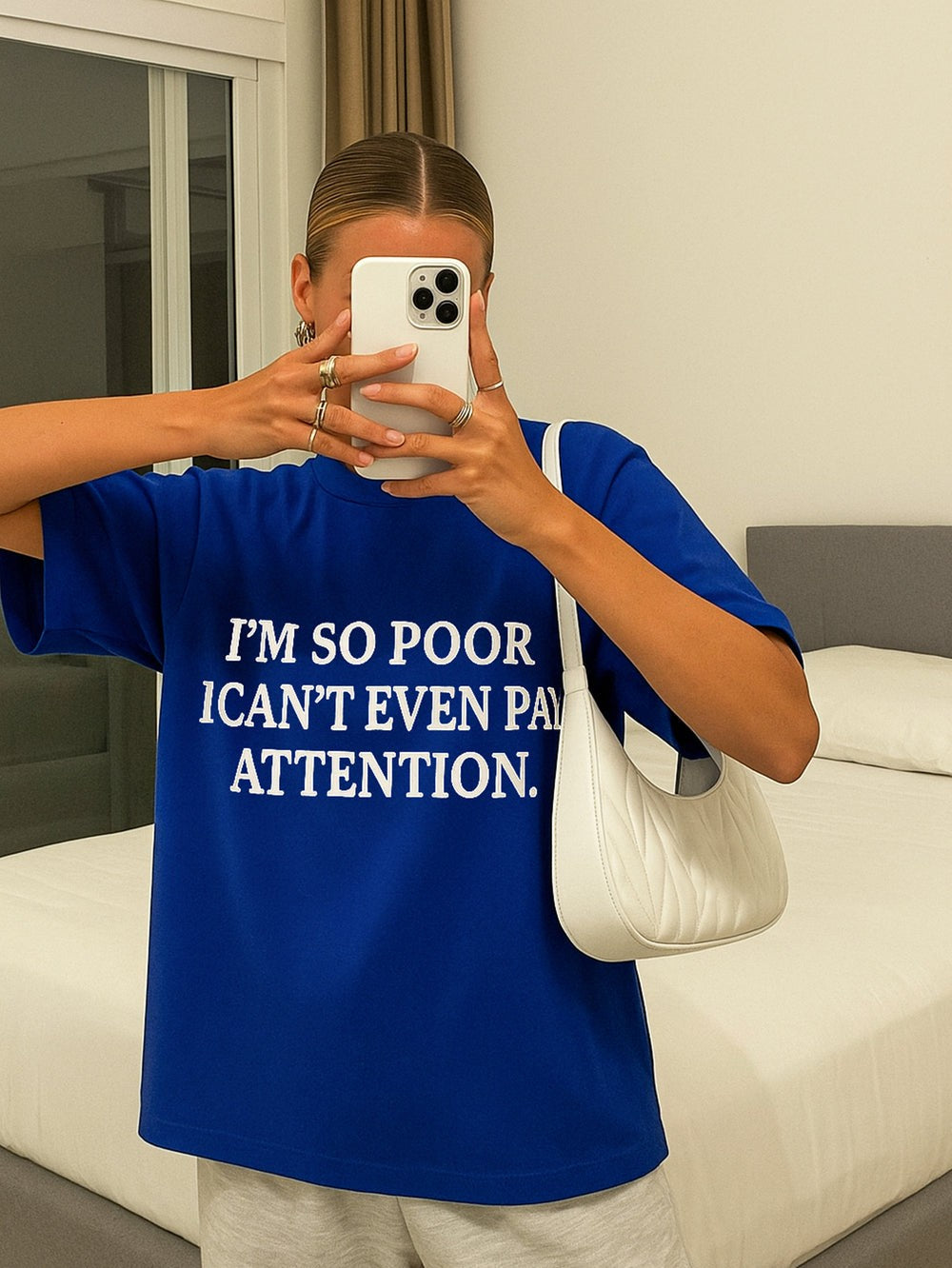 "So Poor" Oversized Tee