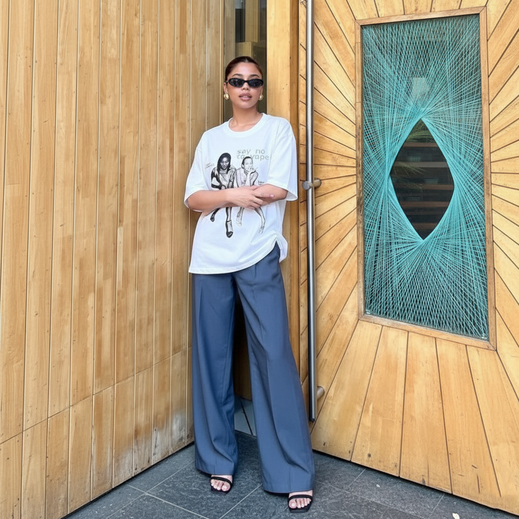 Say no to vape oversized tee