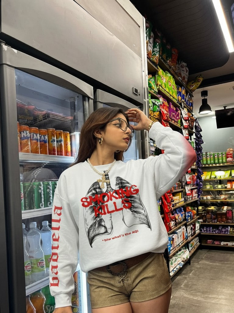 Smoking kills sweatshirt