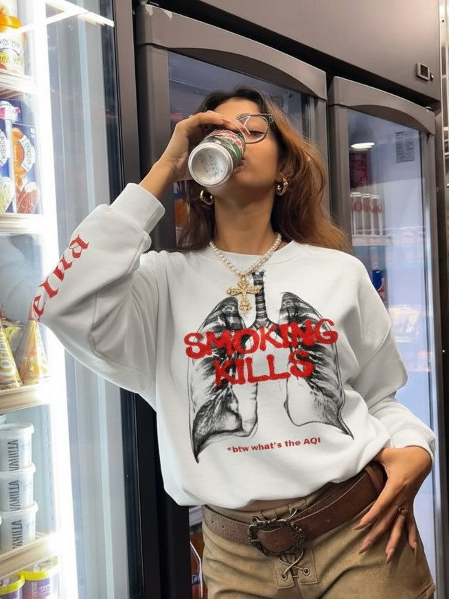 Smoking kills sweatshirt