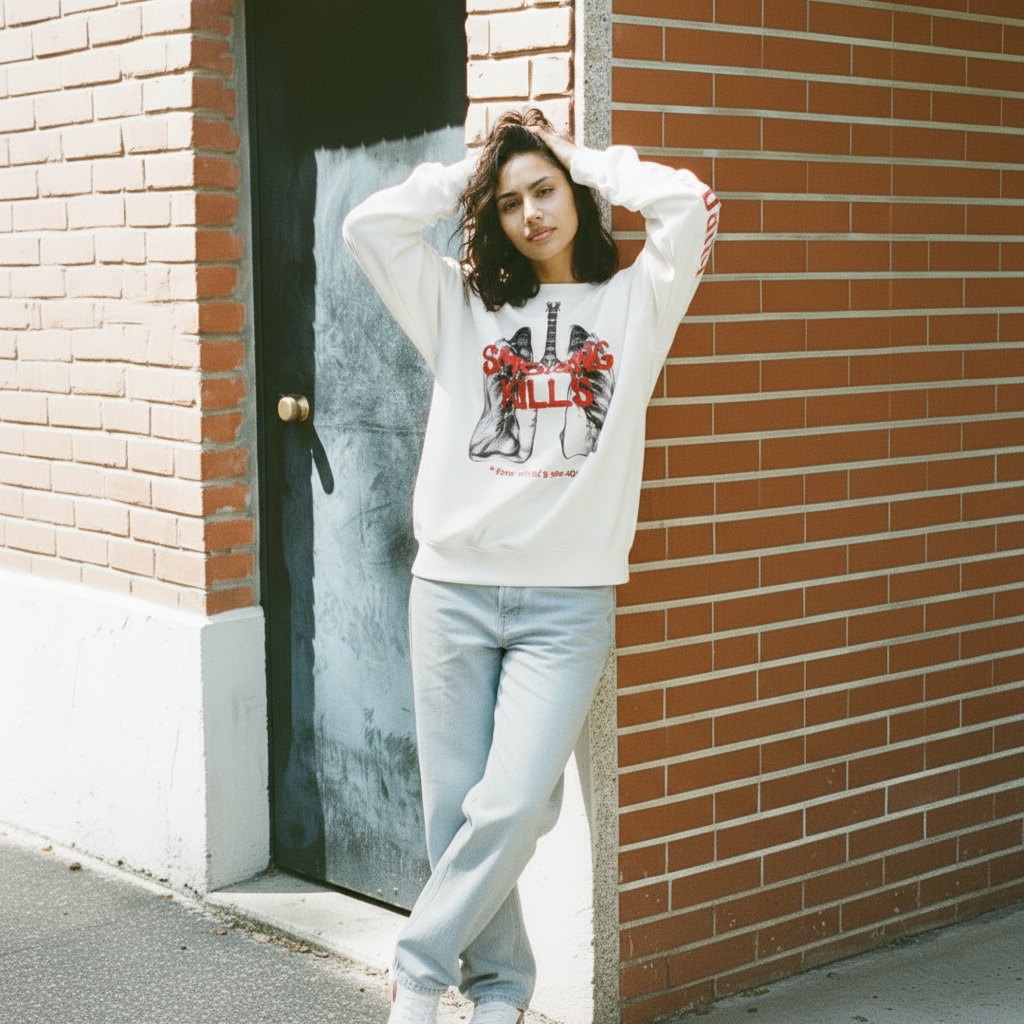 Smoking kills sweatshirt