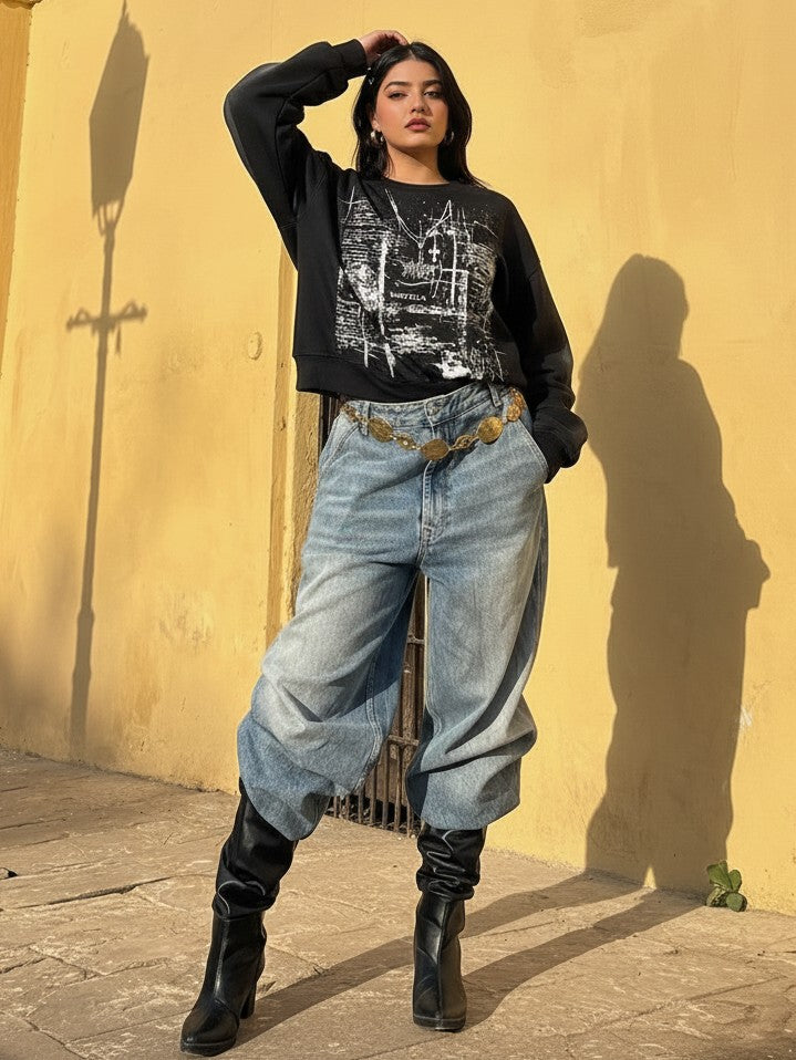 Black n White Chaos sweatshirt