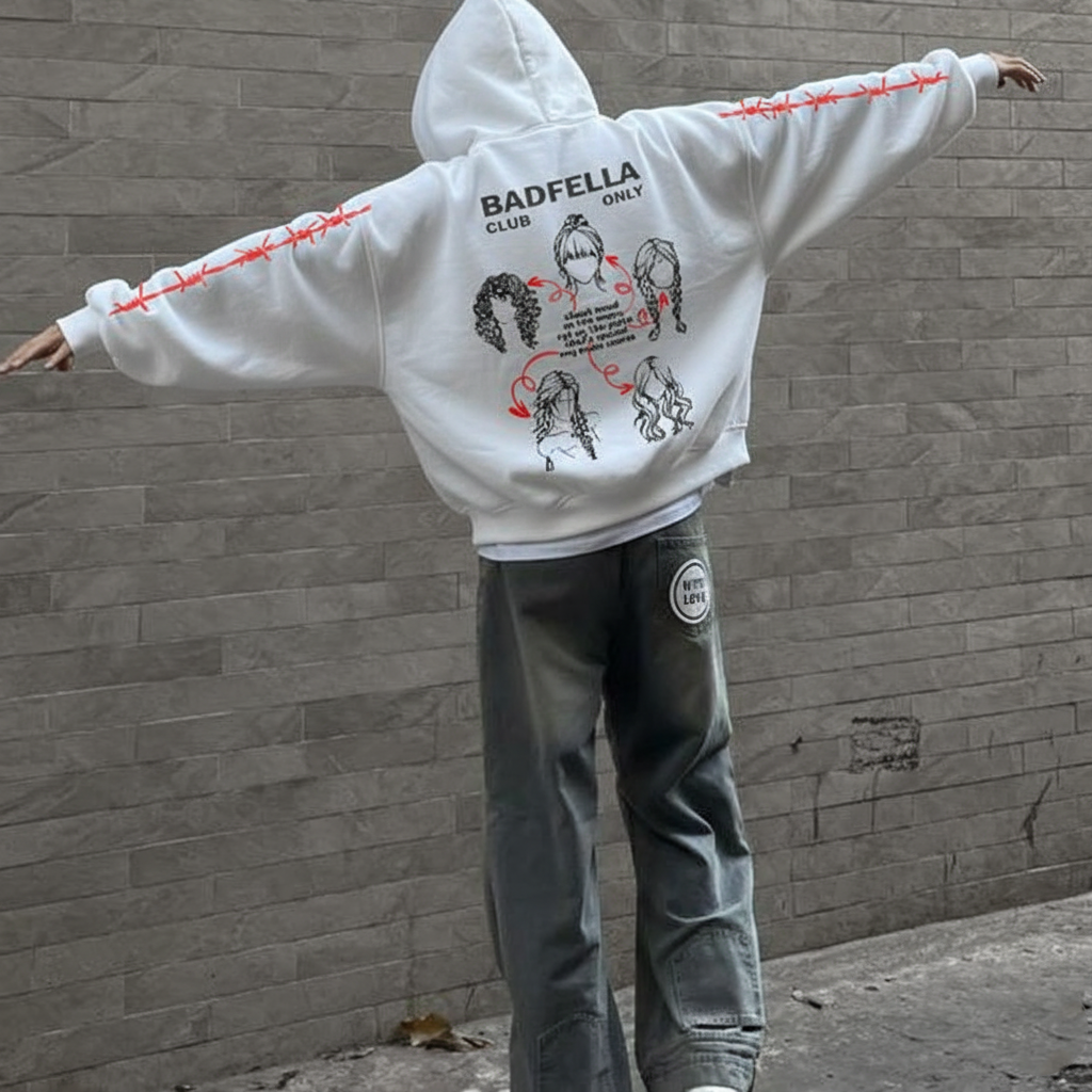 Controvercial oversized hoodie