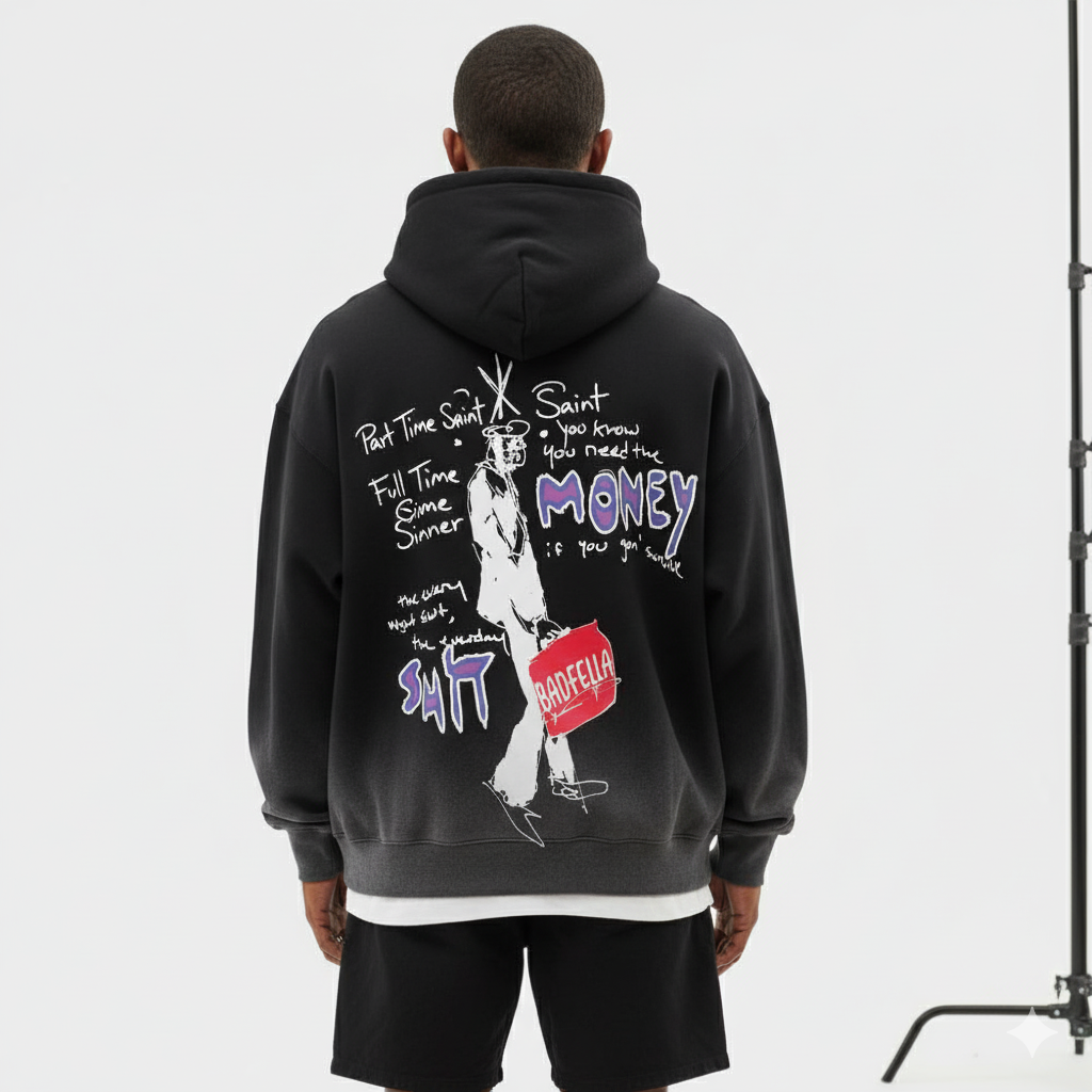 Money shit oversized tee