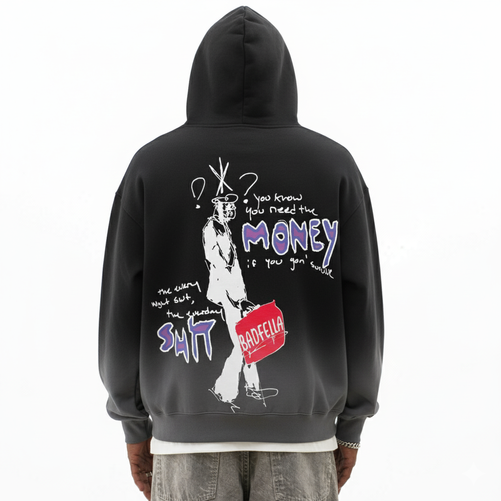 Money shit oversized tee