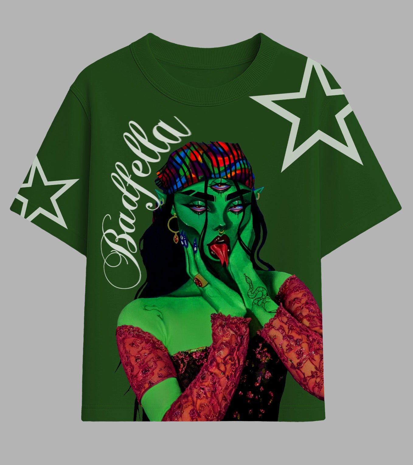 Snake bites oversized tee