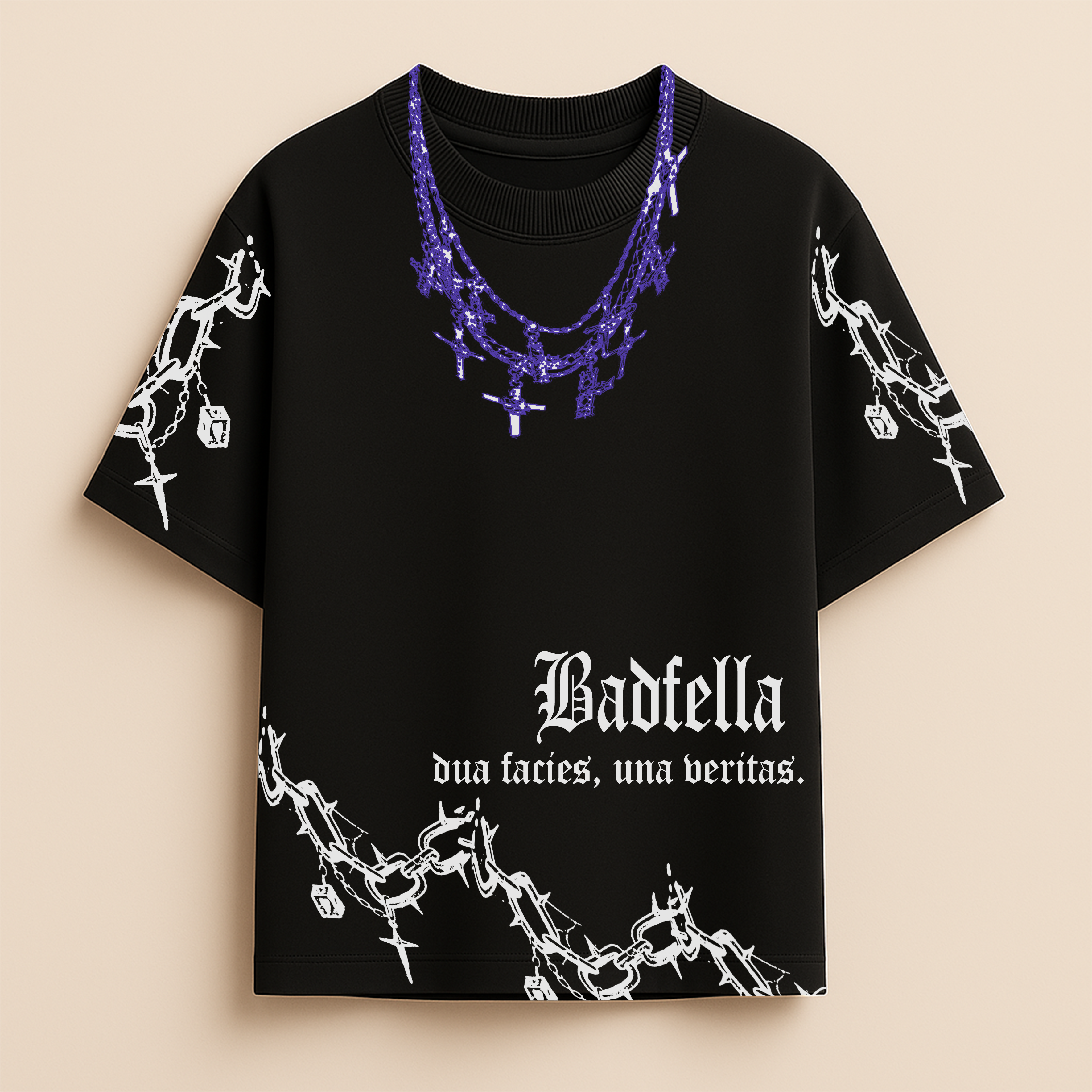 Chained oversized tee