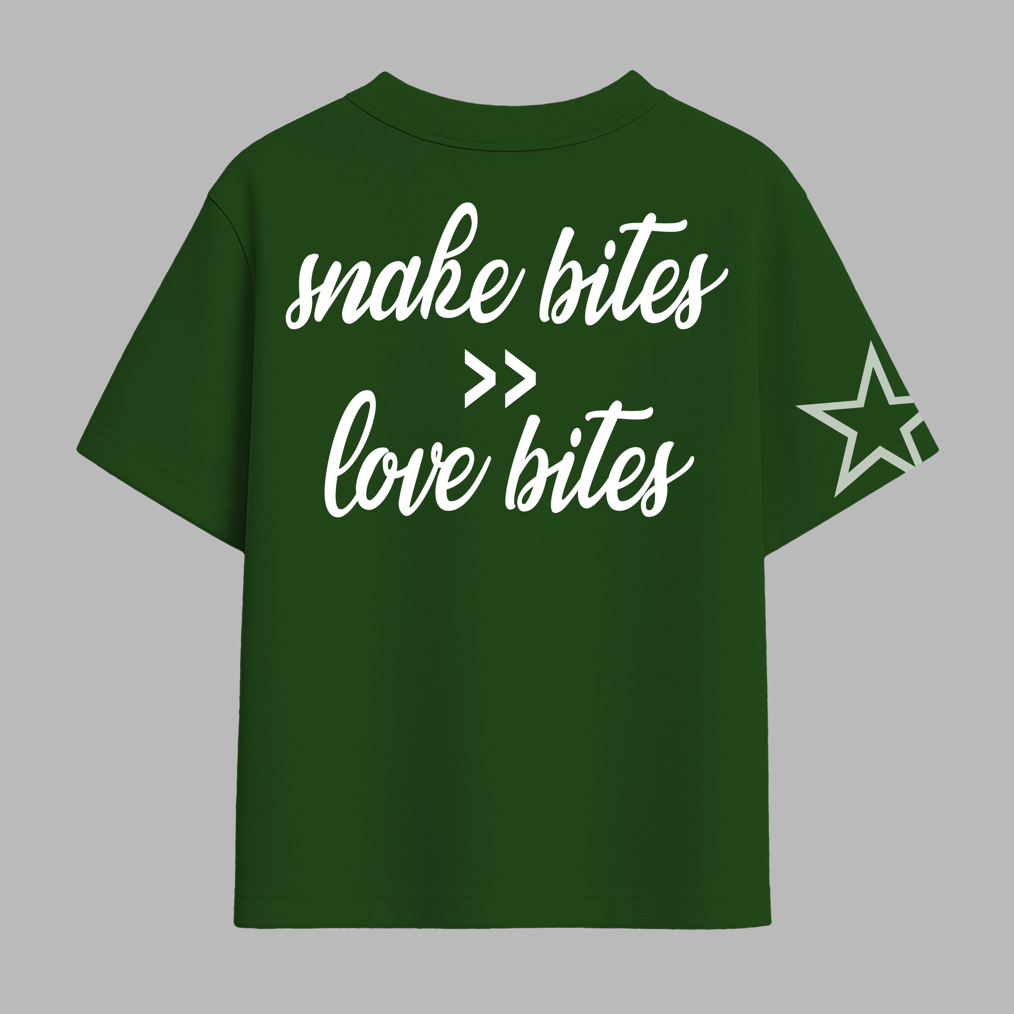 Snake bites oversized tee