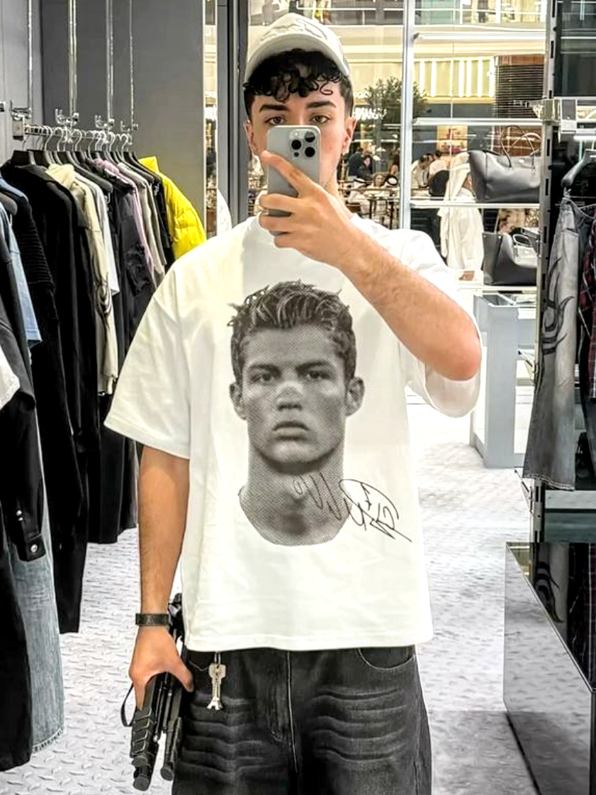 "CR7 Big Face" Oversized Fandom Tee