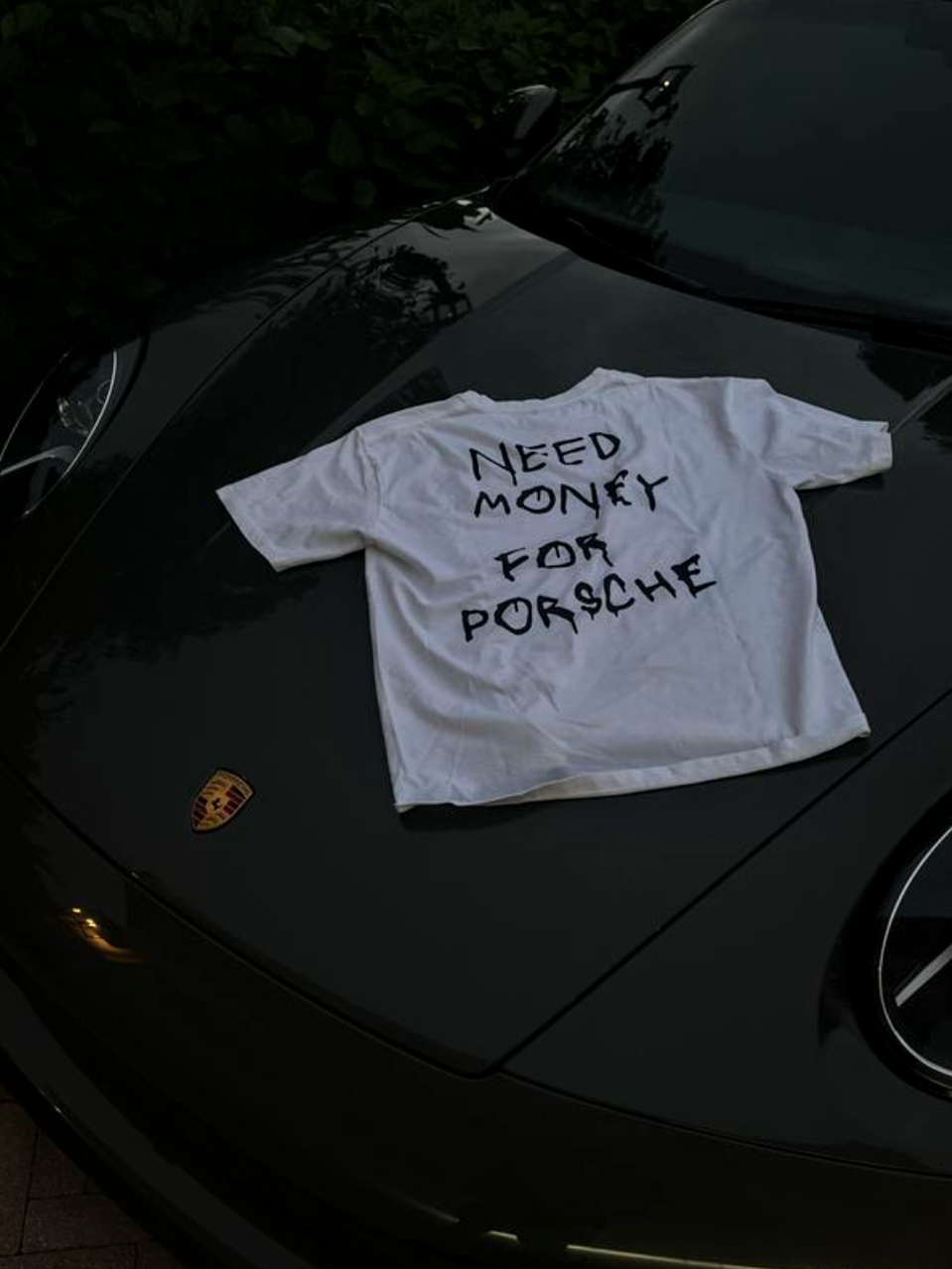 "Need Money for Porsche" Oversized Tee
