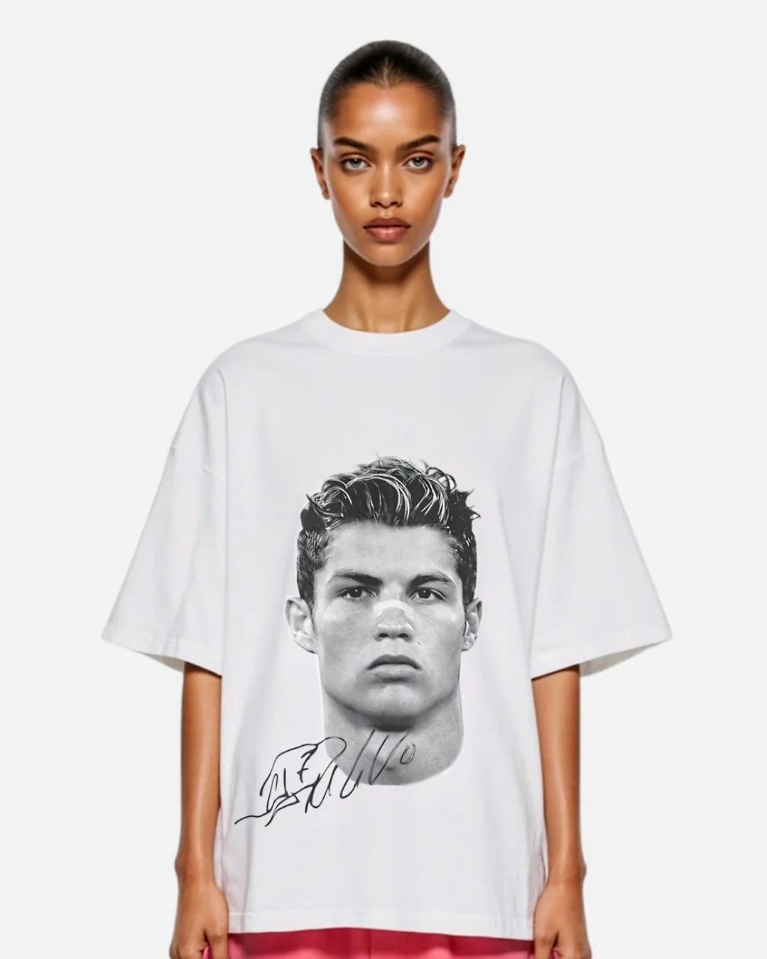 "CR7 Big Face" Oversized Fandom Tee