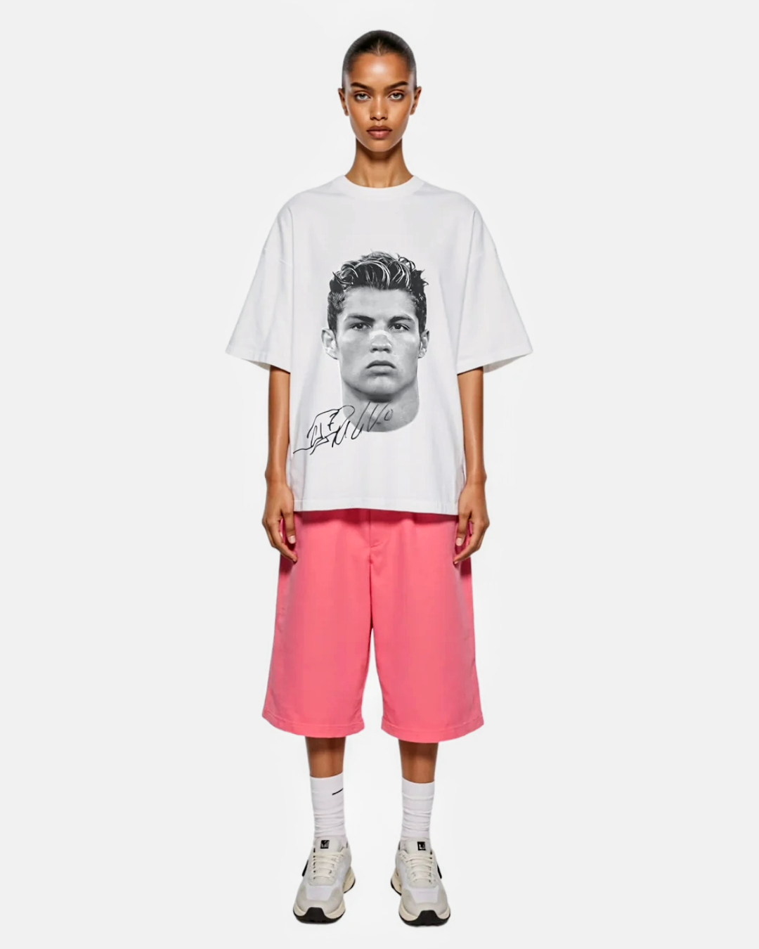 "CR7 Big Face" Oversized Fandom Tee