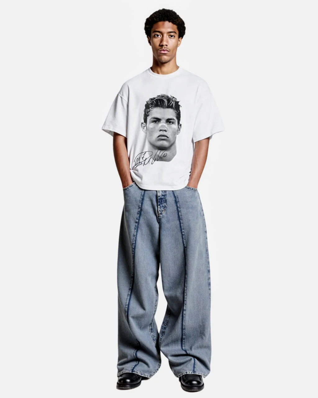 "CR7 Big Face" Oversized Fandom Tee