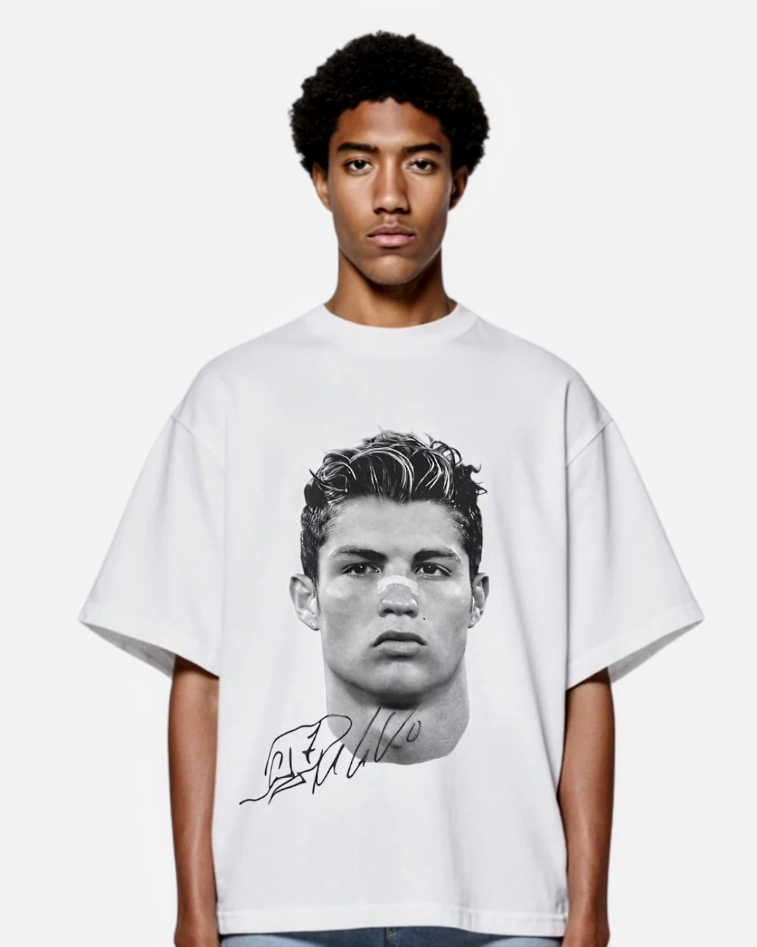 "CR7 Big Face" Oversized Fandom Tee