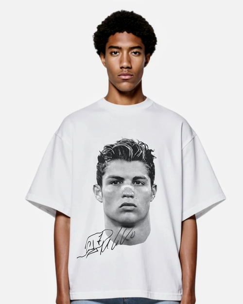 "CR7 Big Face" Oversized Boxy Tee
