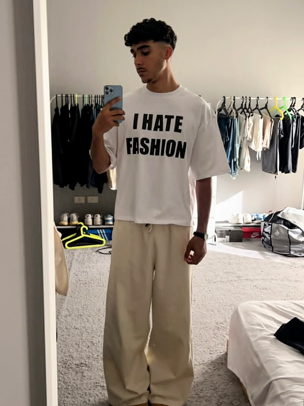 "I HATE FASHION" Oversized Tee