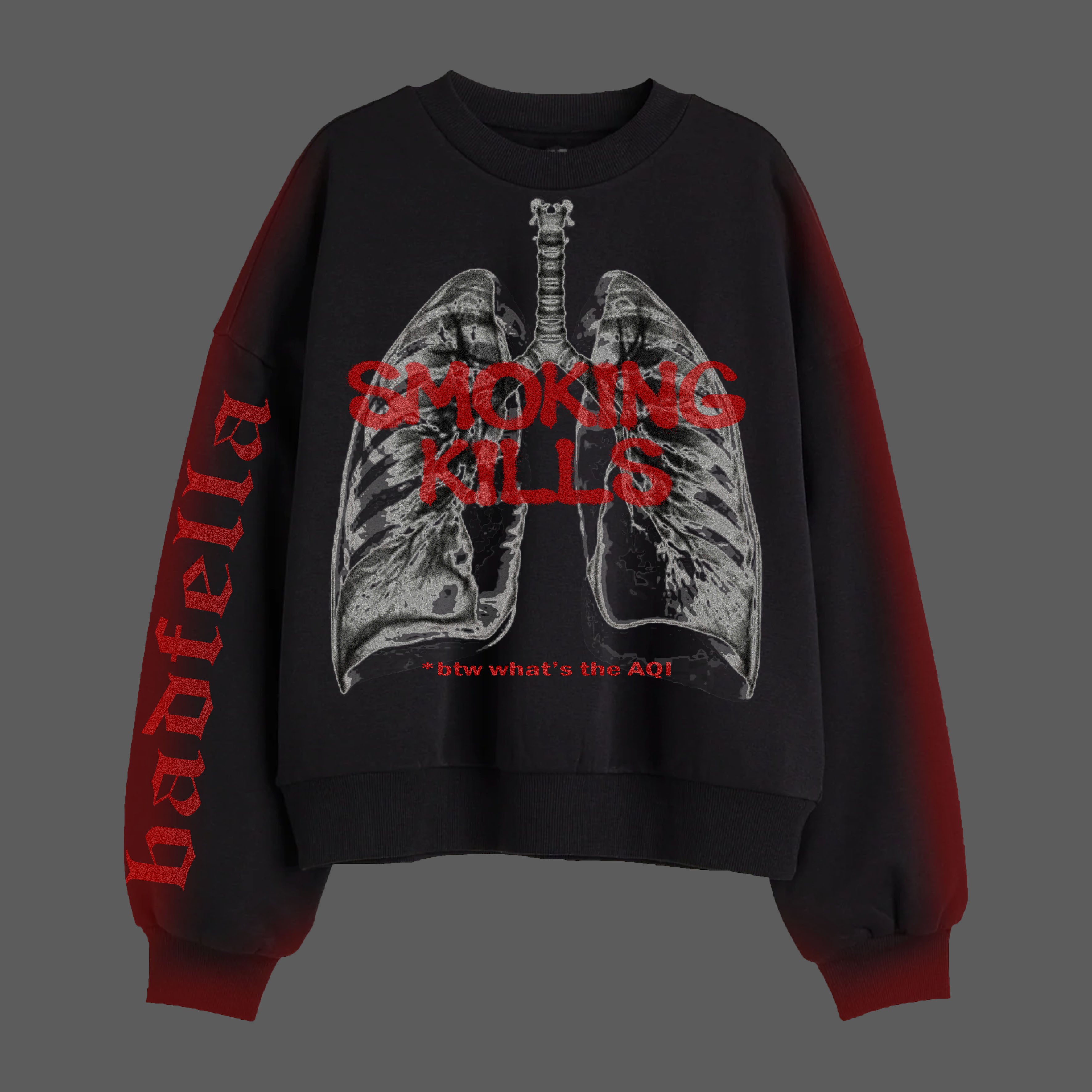 Smoking kills sweatshirt