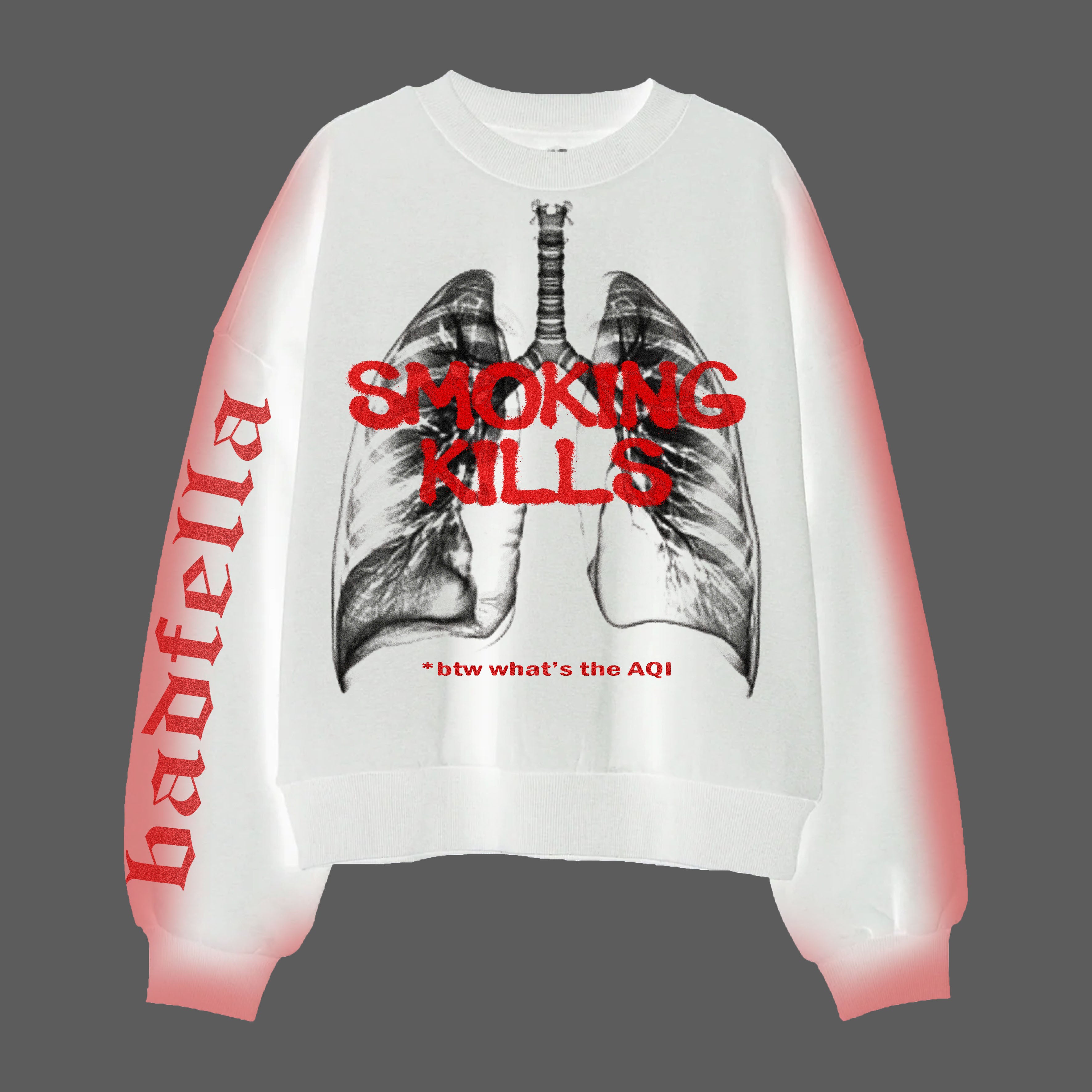 Smoking kills sweatshirt