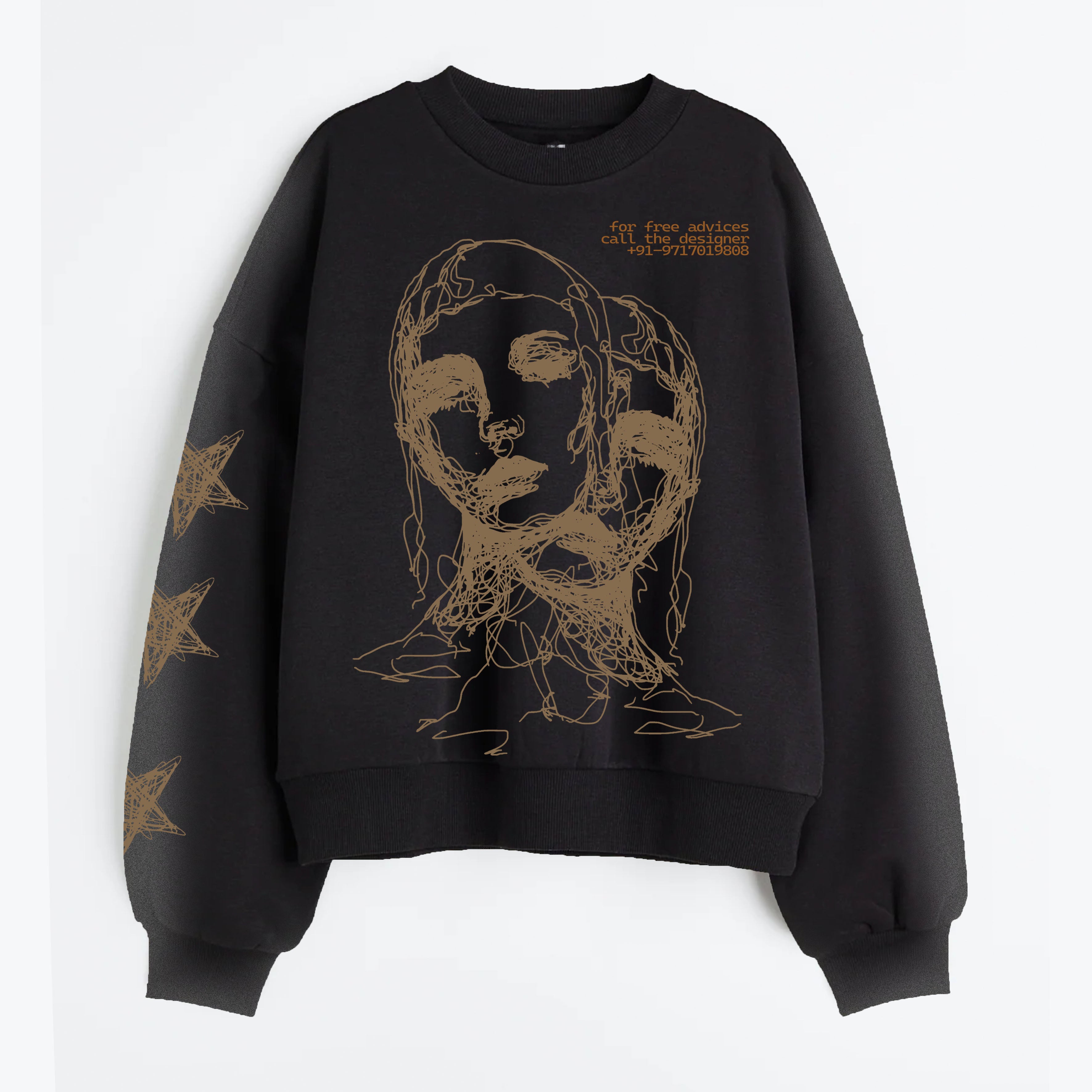 2 faces sweatshirt
