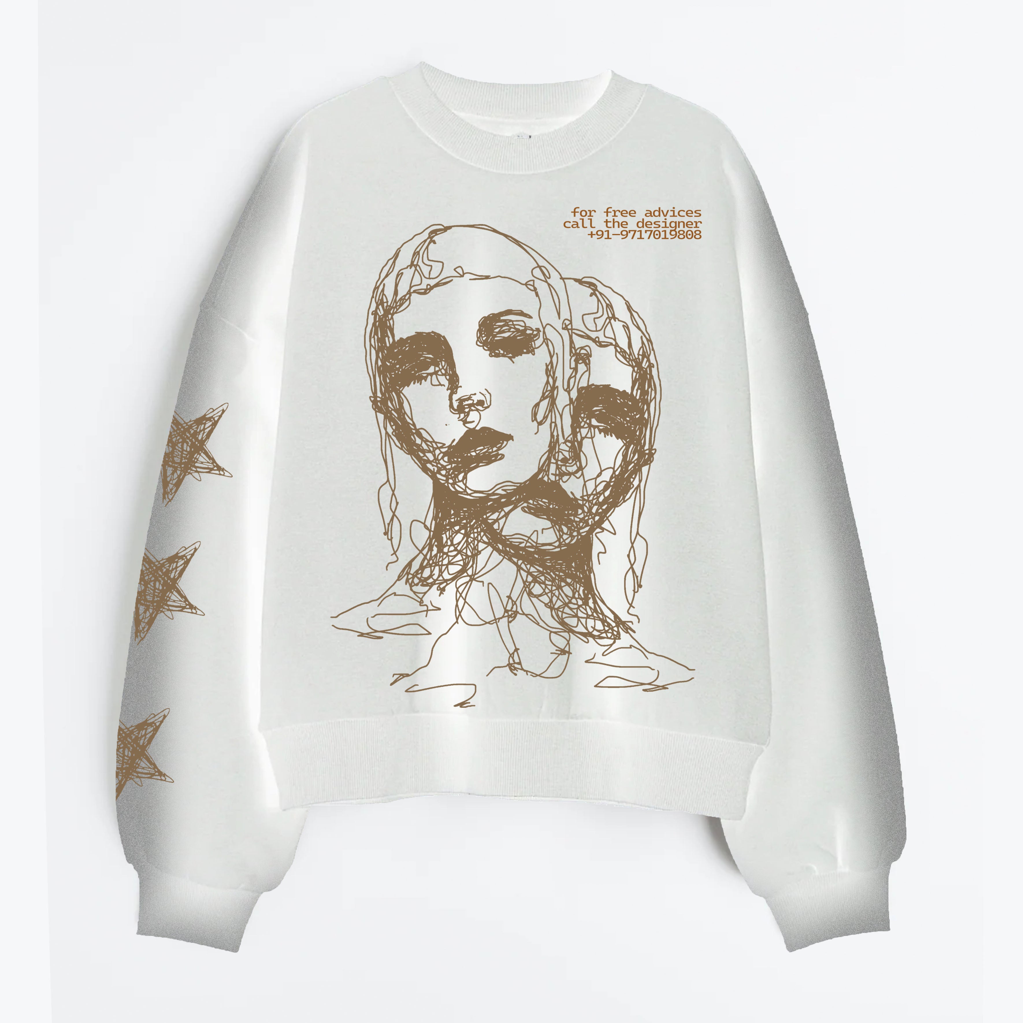 2 faces sweatshirt