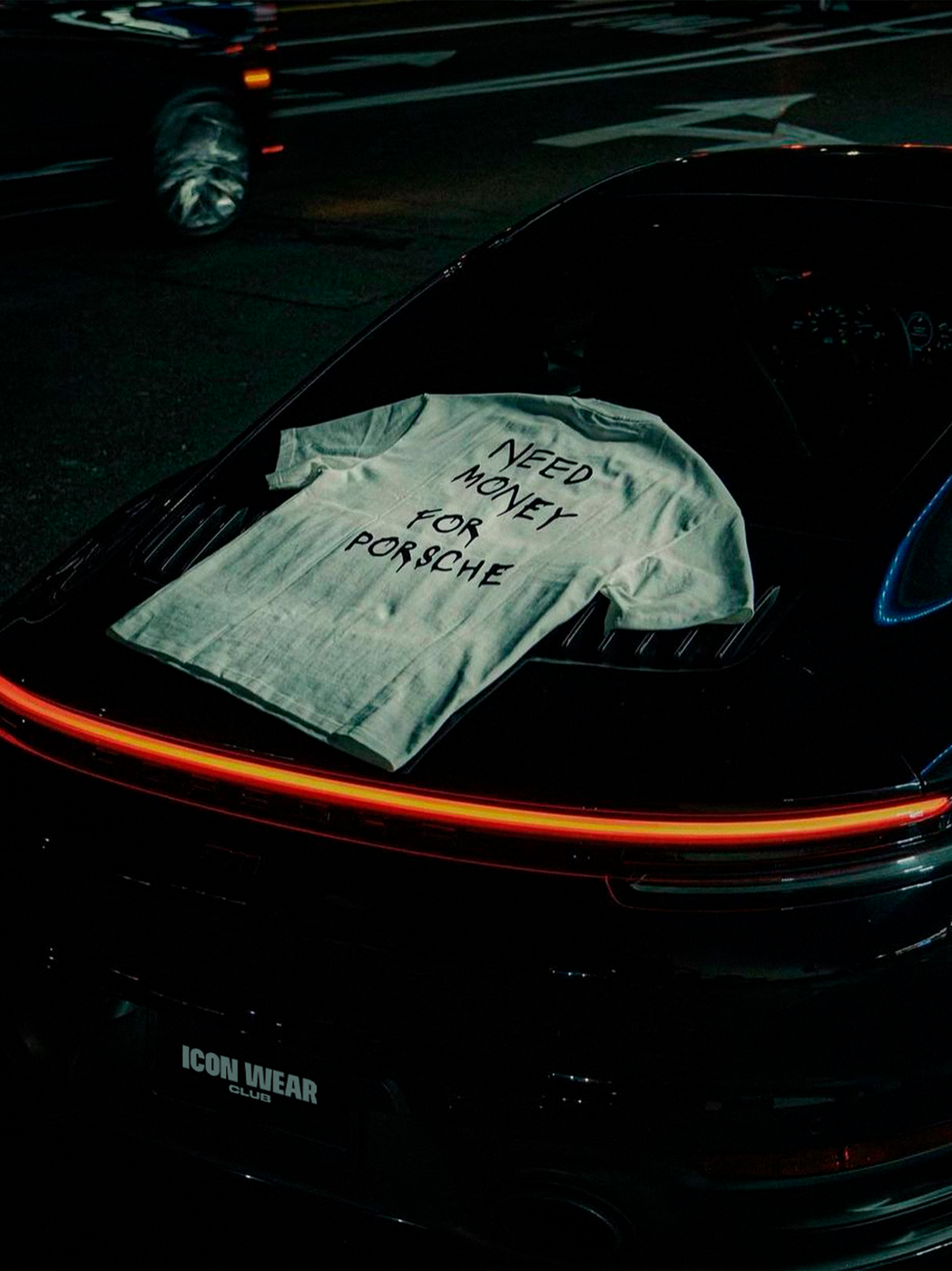 "Need Money for Porsche" Oversized Tee