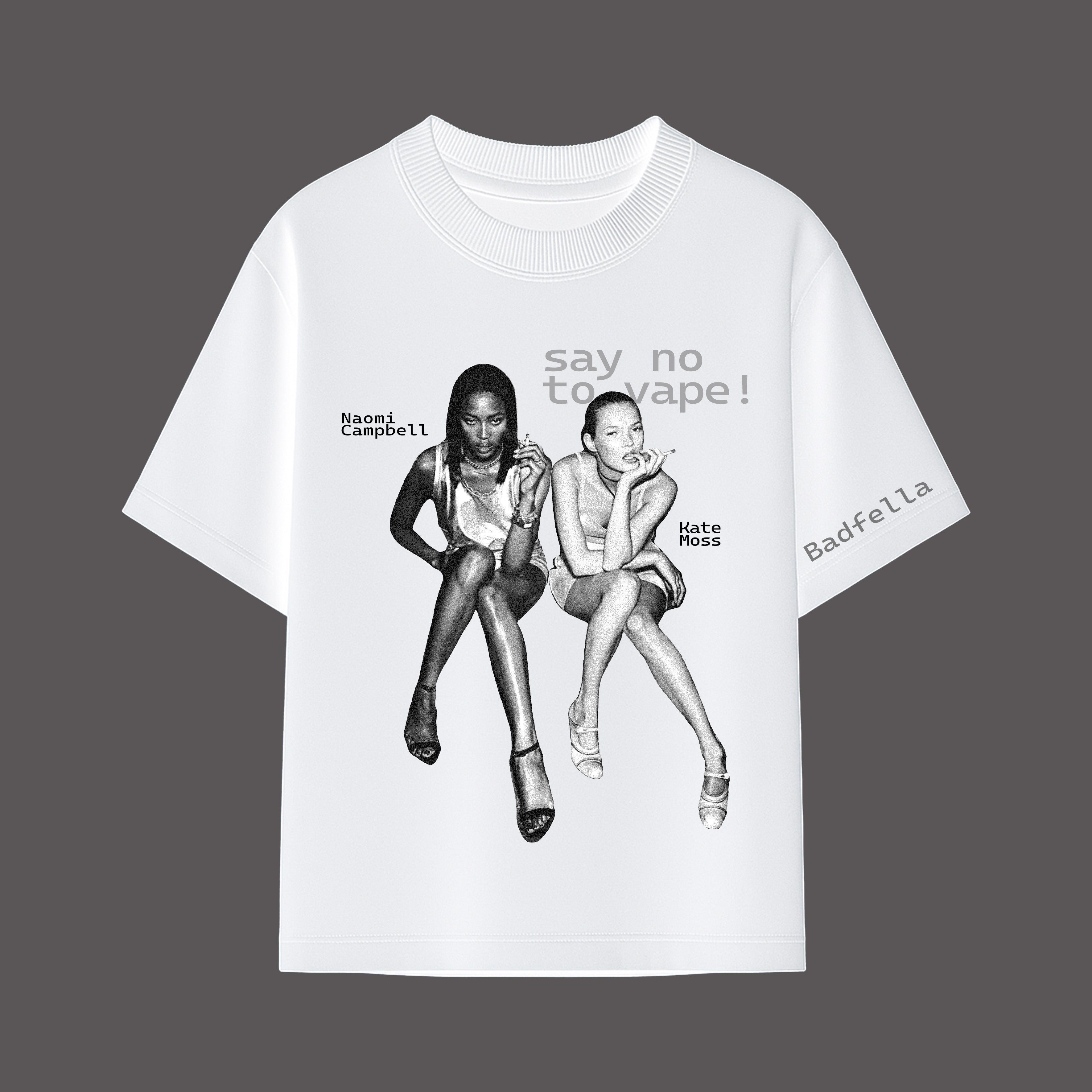 Say no to vape oversized tee