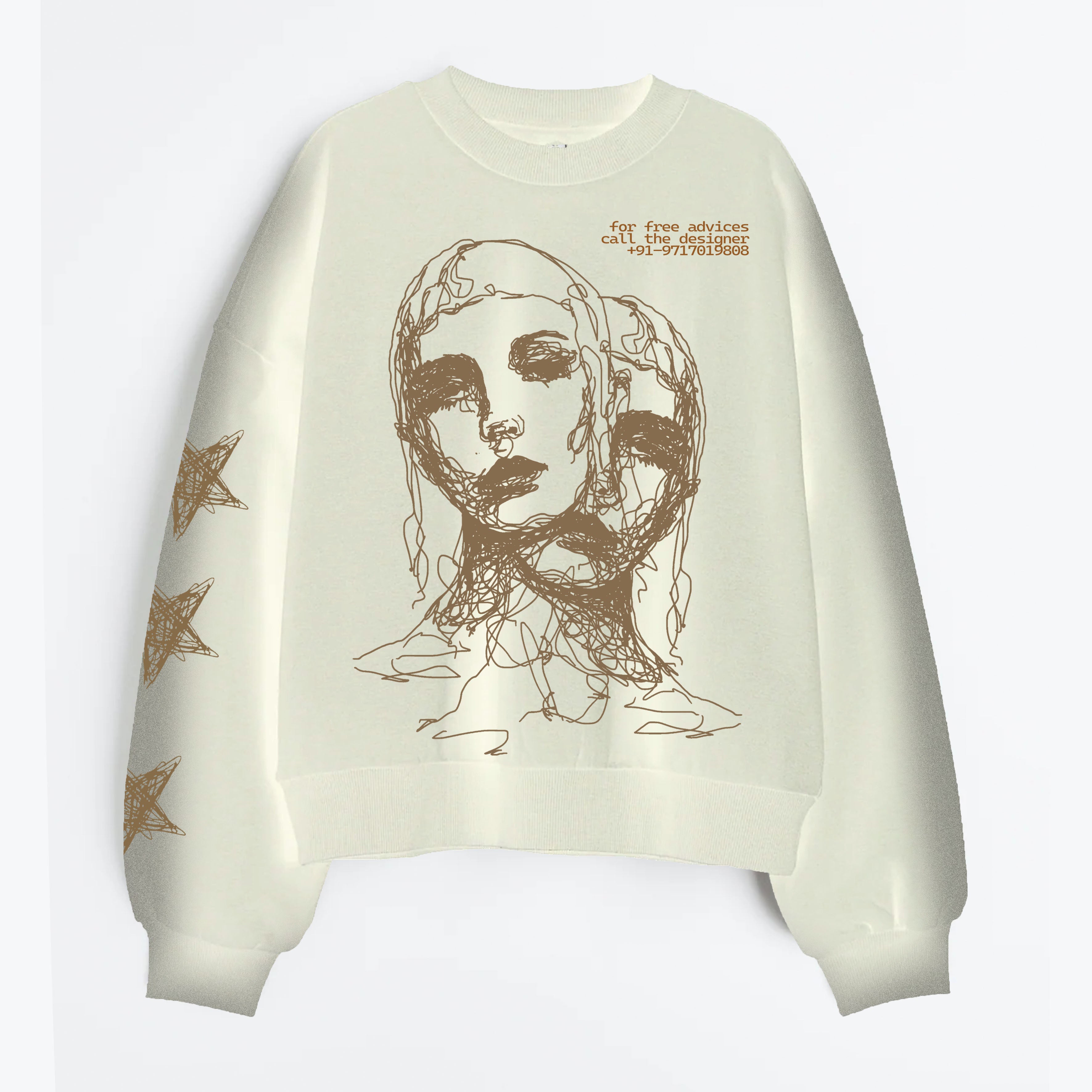 2 faces sweatshirt