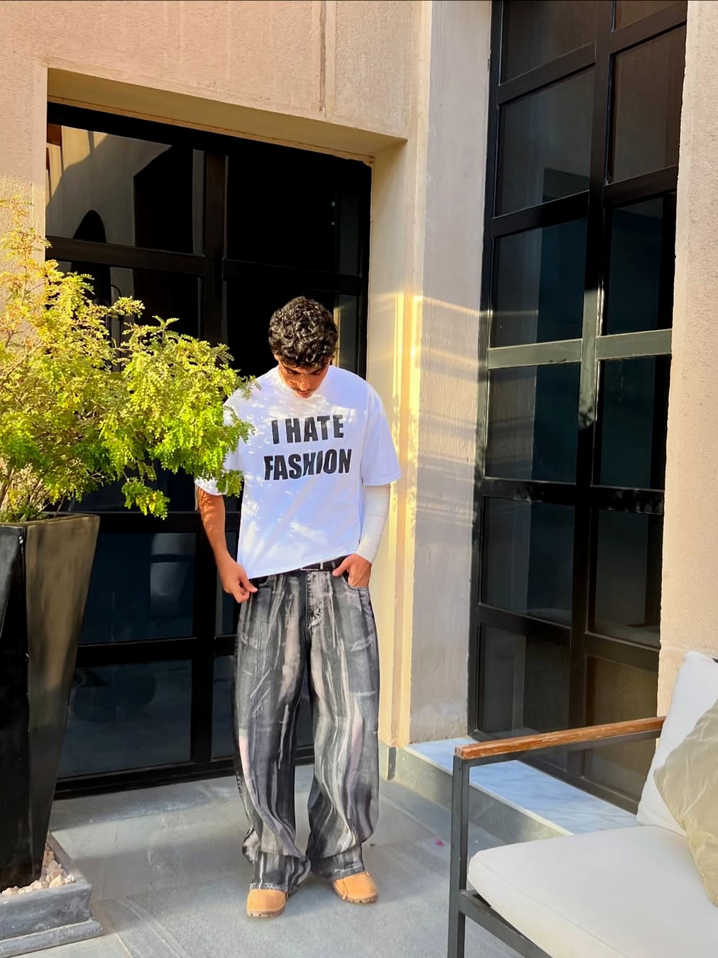 "I HATE FASHION" Oversized Tee