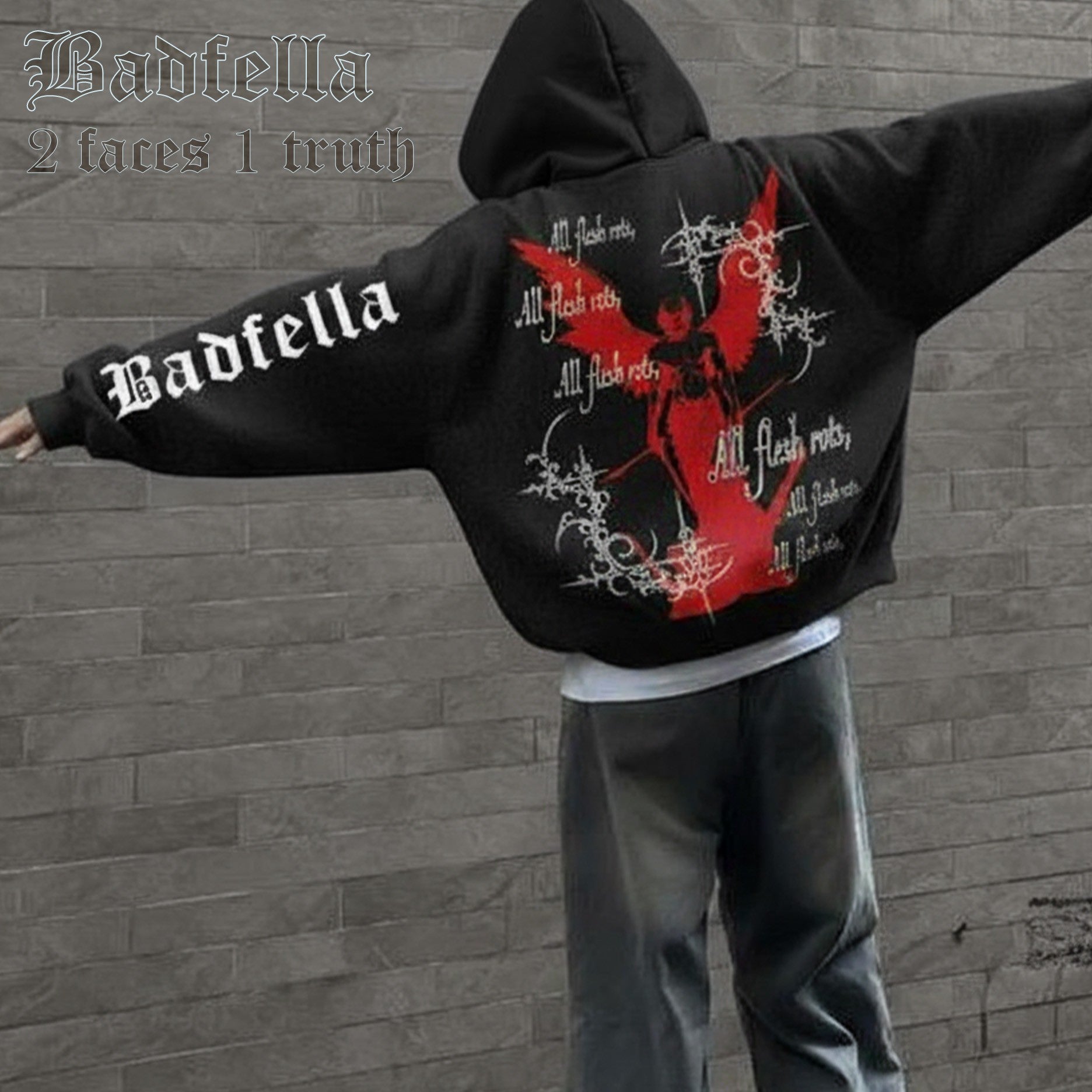 All Flesh Rots Oversized Hoodie