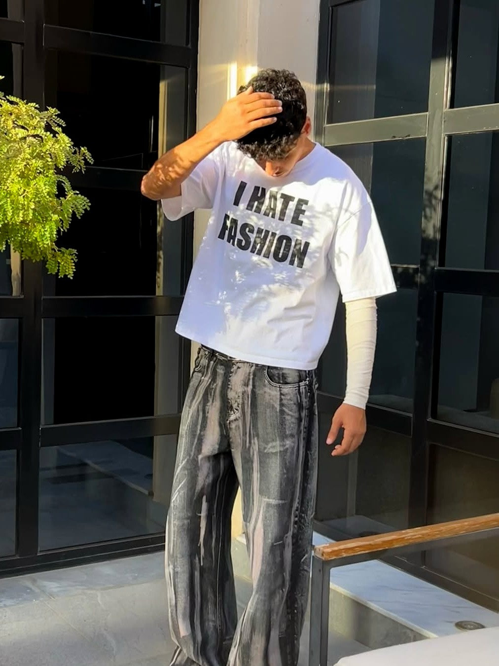 "I HATE FASHION" Oversized Tee