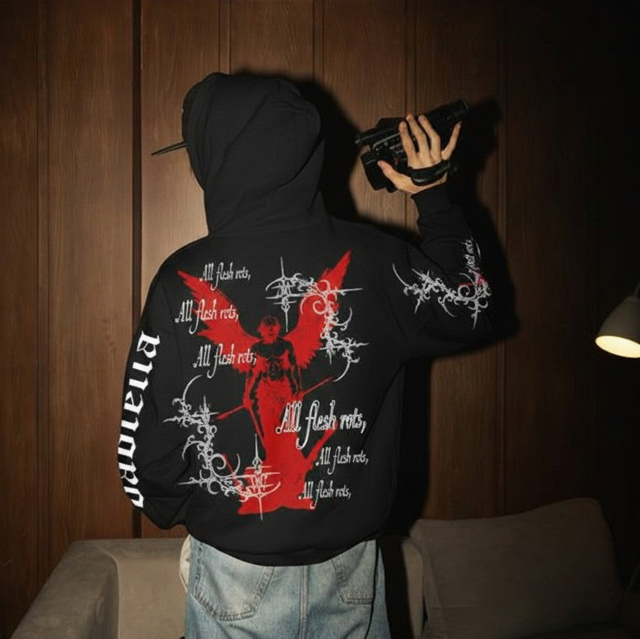 All Flesh Rots Oversized Hoodie