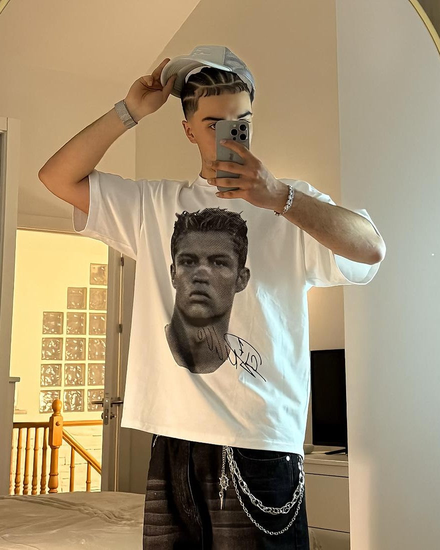 "CR7 Big Face" Oversized Fandom Tee