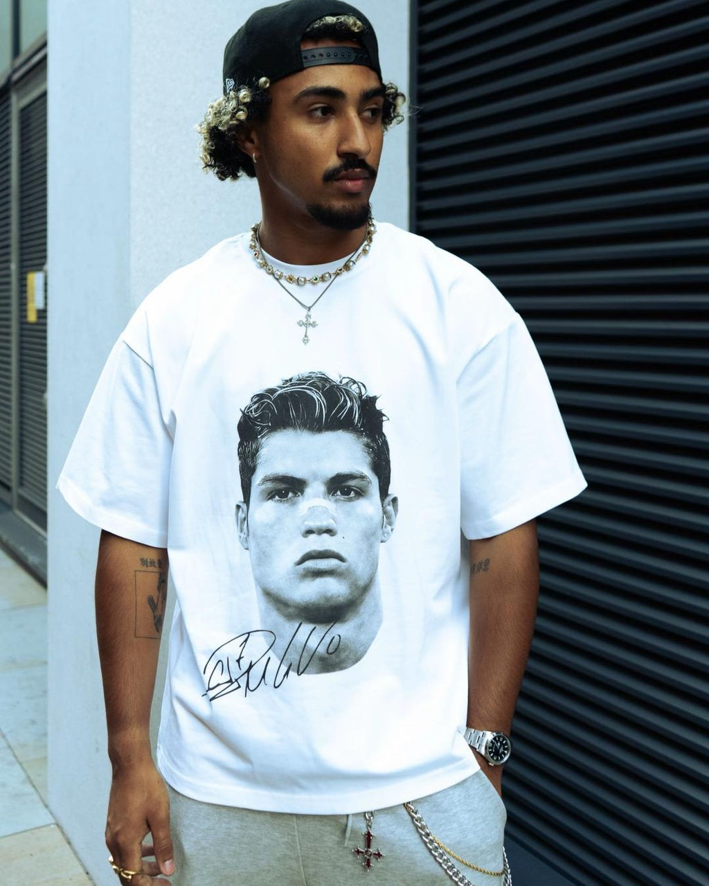 "CR7 Big Face" Oversized Fandom Tee