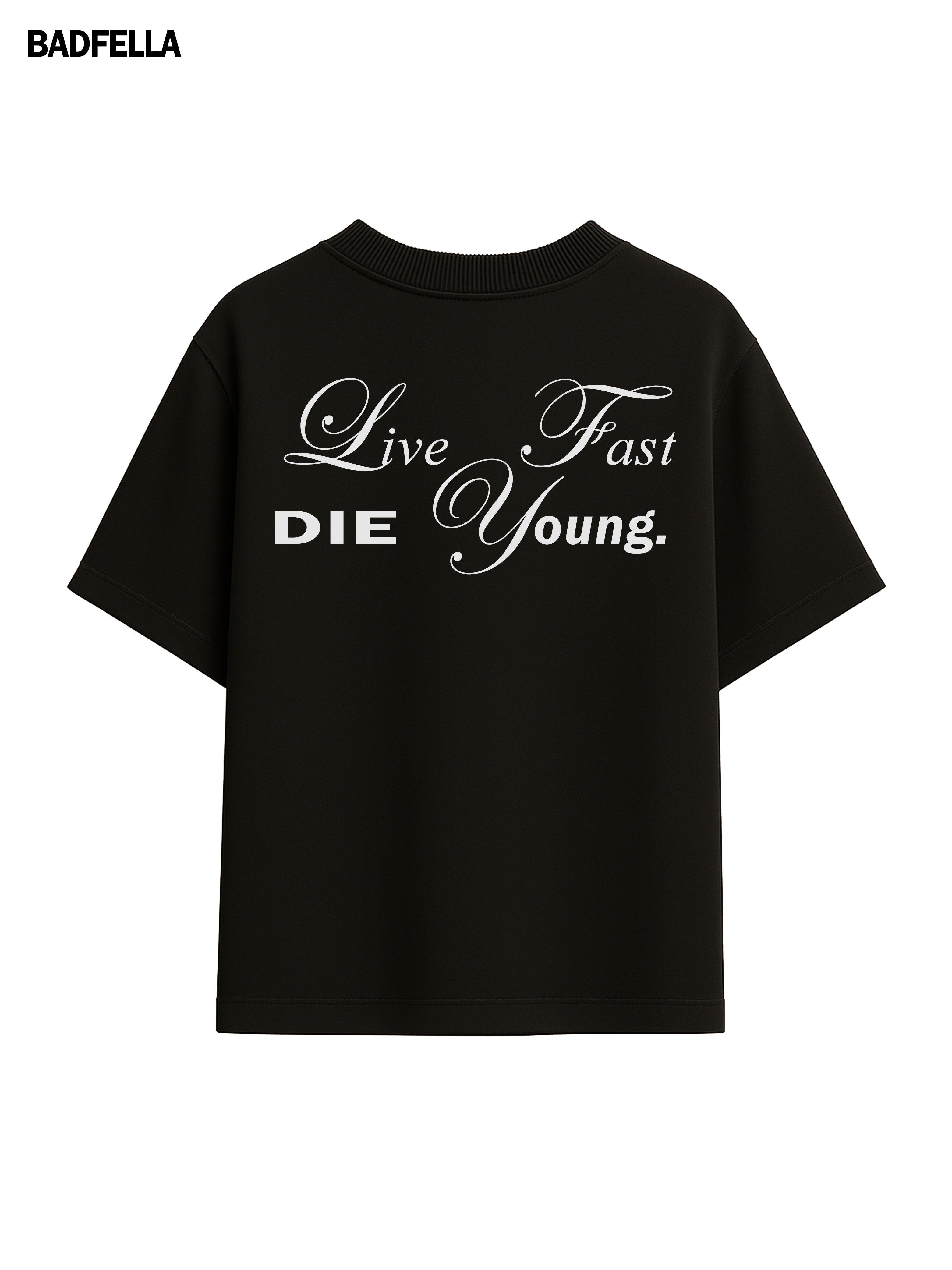 Live Fast Die Young Oversized Boxy Tee