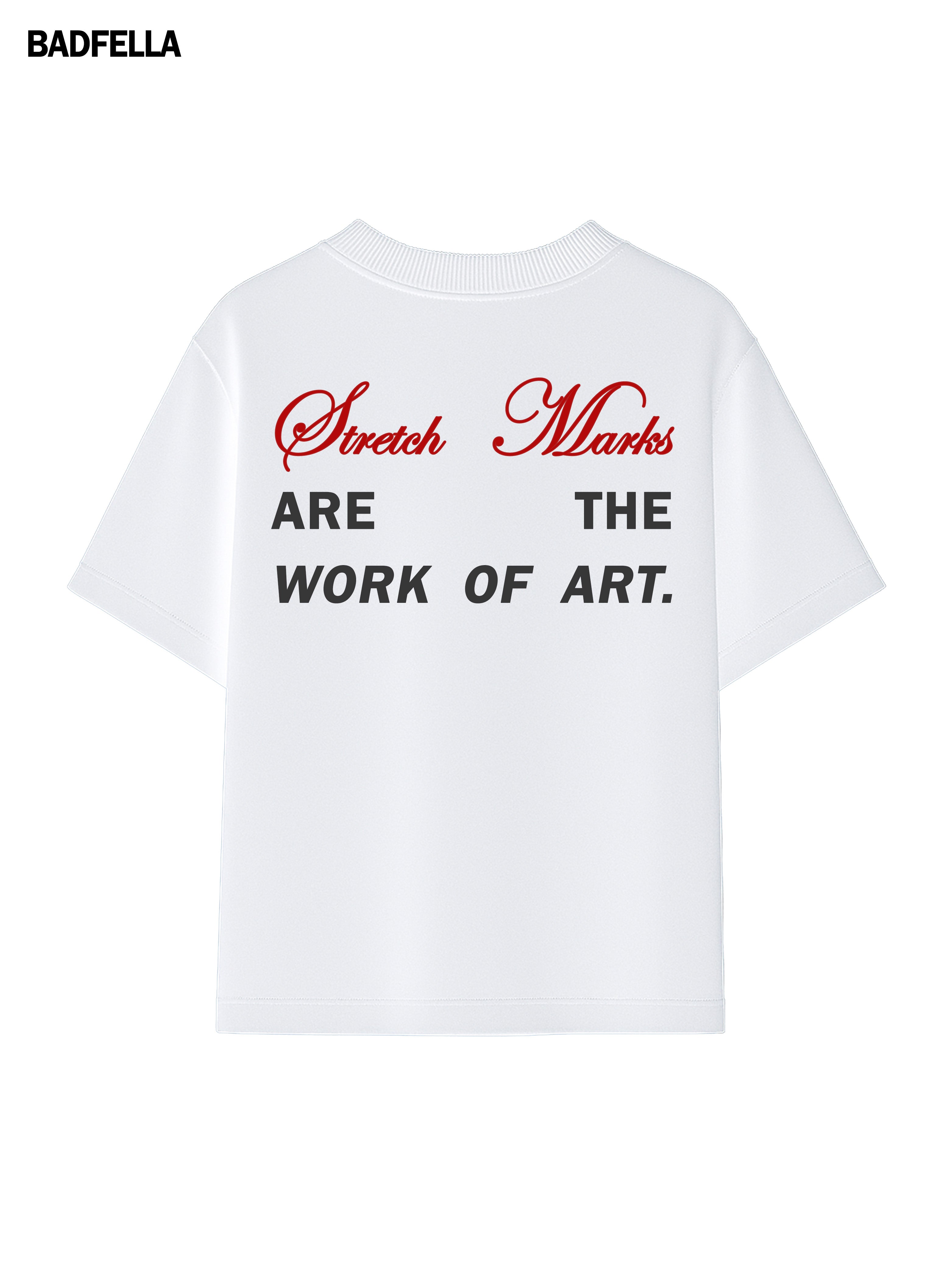 Stretch Marks Are Art Oversized Boxy Tee