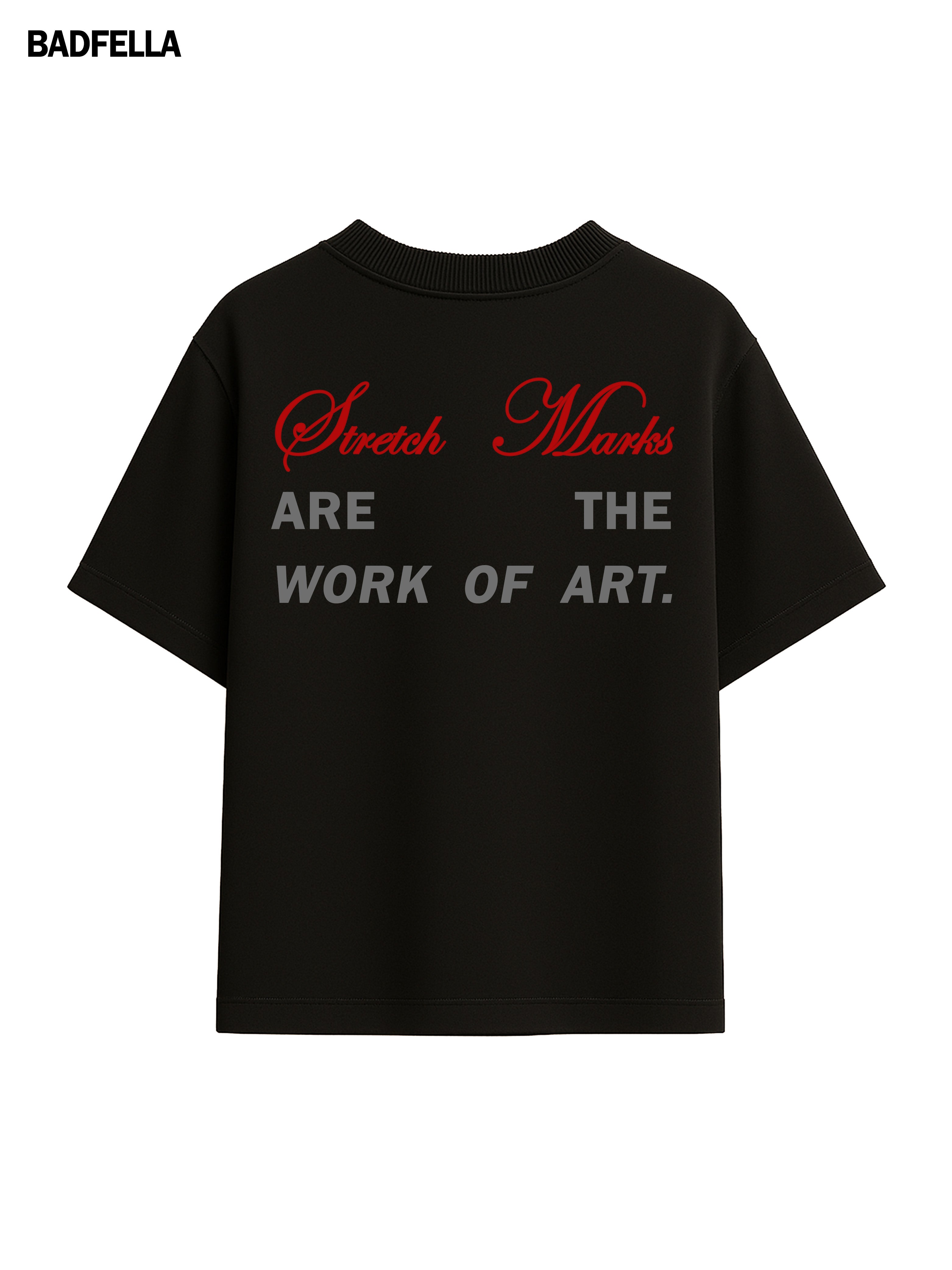 Stretch Marks Are Art Oversized Boxy Tee
