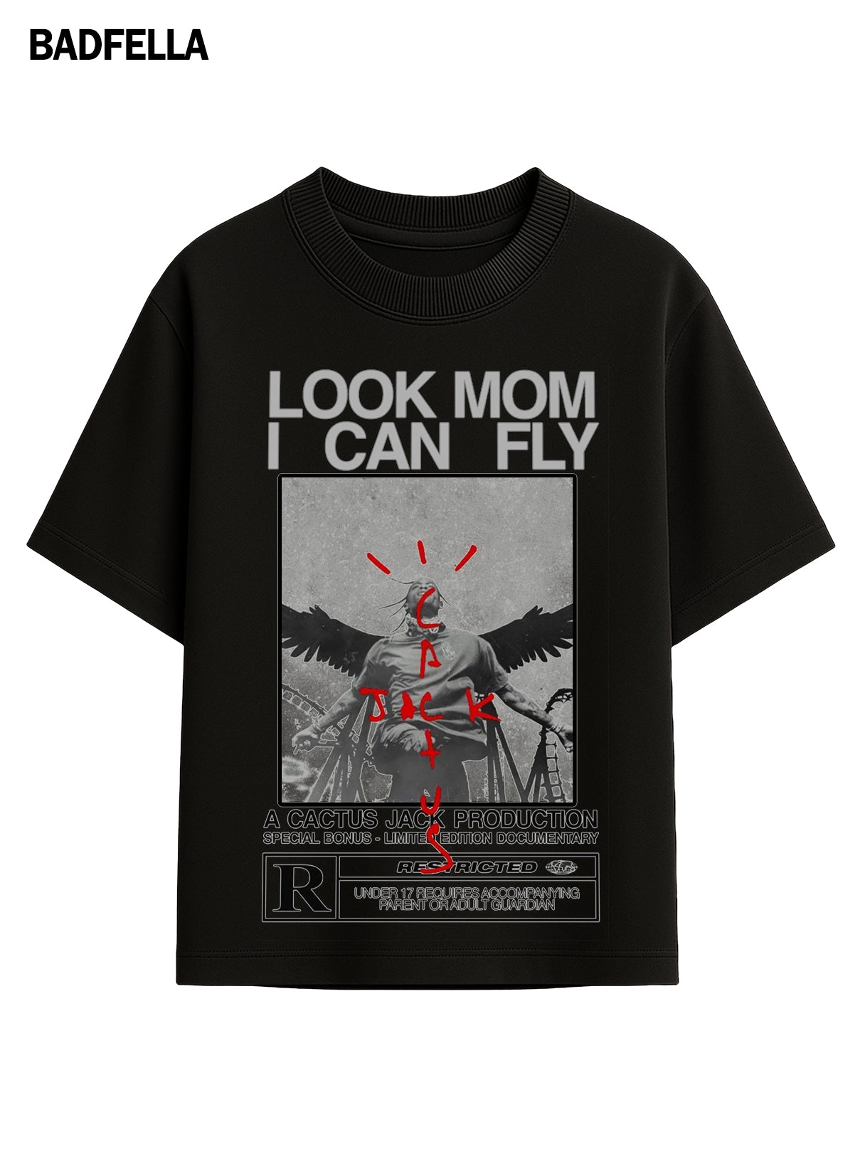 Look Mom I Can Fly X Travis Scott Fandom Tee