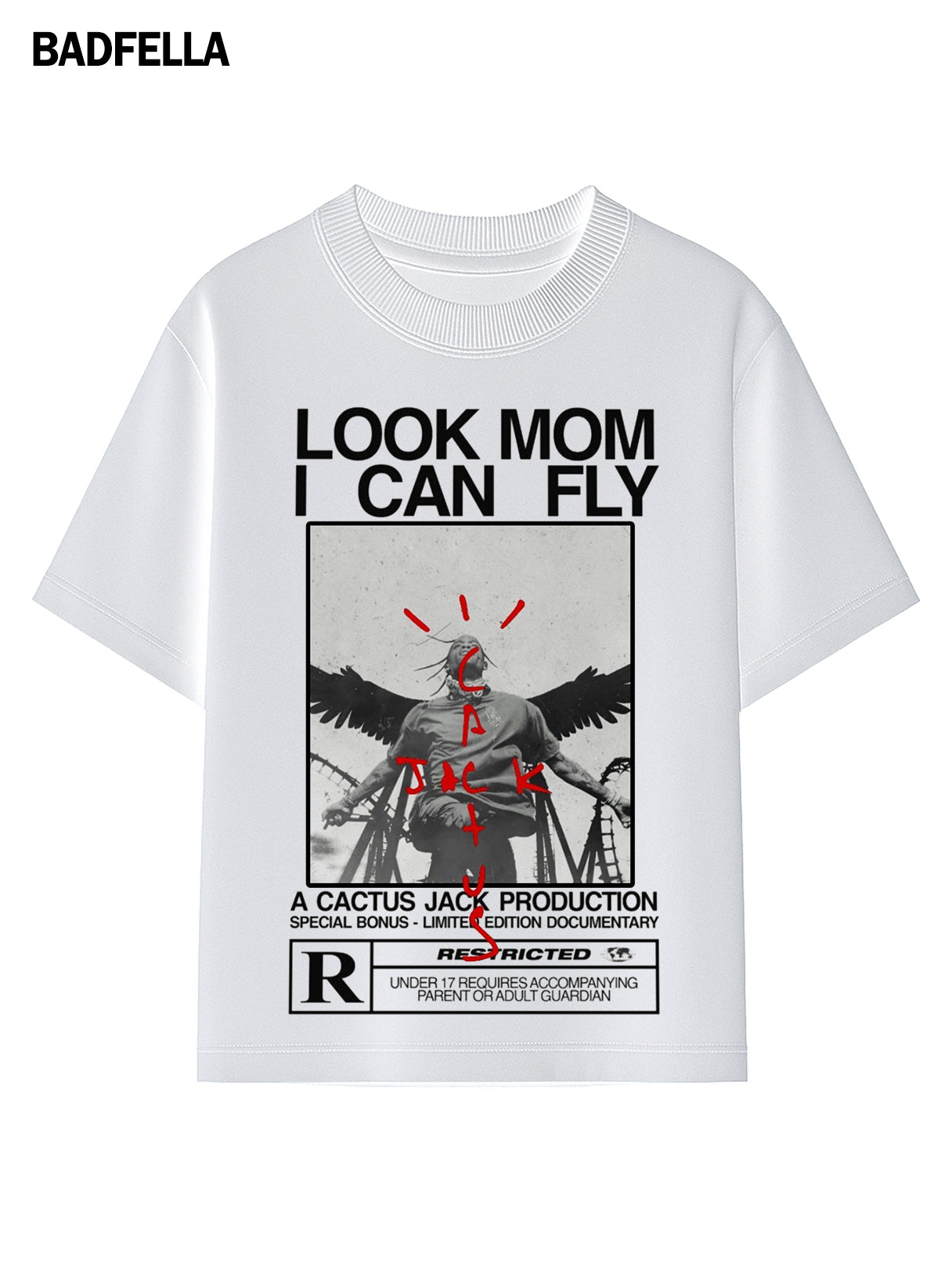 Look Mom I Can Fly X Travis Scott Fandom Tee